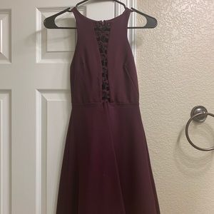 Silence + Noise Front Lace Mini Dress